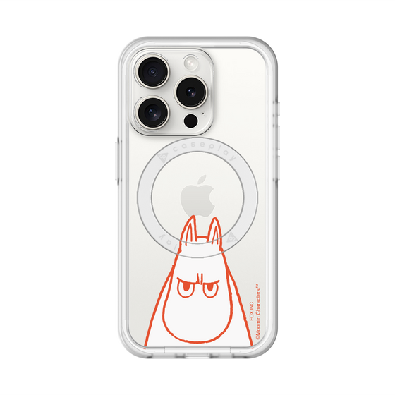 スリムプロテクションプレミアムケース with MagSafe［ MOOMIN - Angry face ］