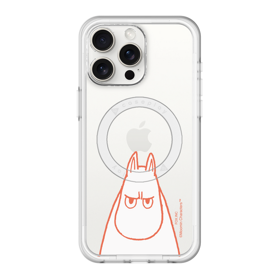 スリムプロテクションプレミアムケース with MagSafe［ MOOMIN - Angry face ］