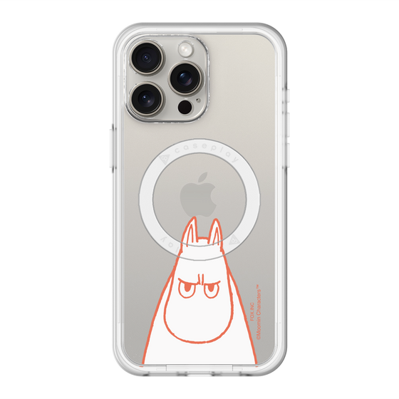 スリムプロテクションプレミアムケース with MagSafe［ MOOMIN - Angry face ］