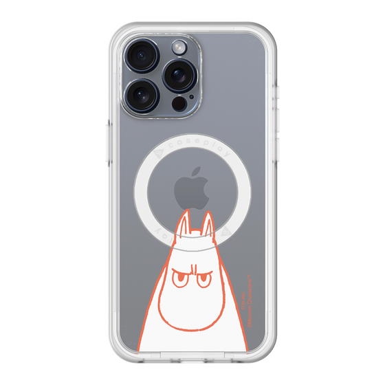 スリムプロテクションプレミアムケース with MagSafe［ MOOMIN - Angry face ］