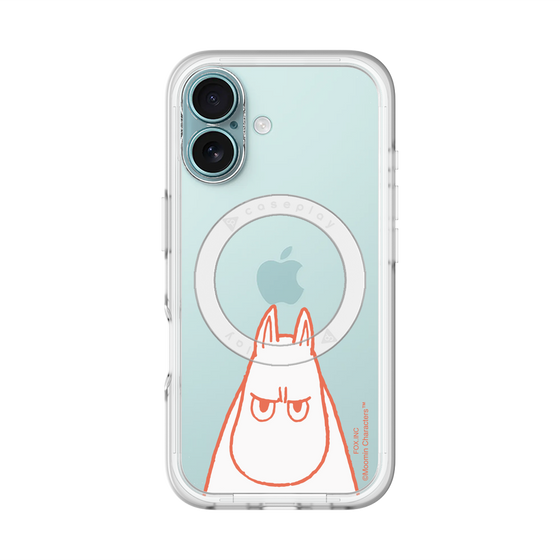 スリムプロテクションプレミアムケース with MagSafe［ MOOMIN - Angry face ］