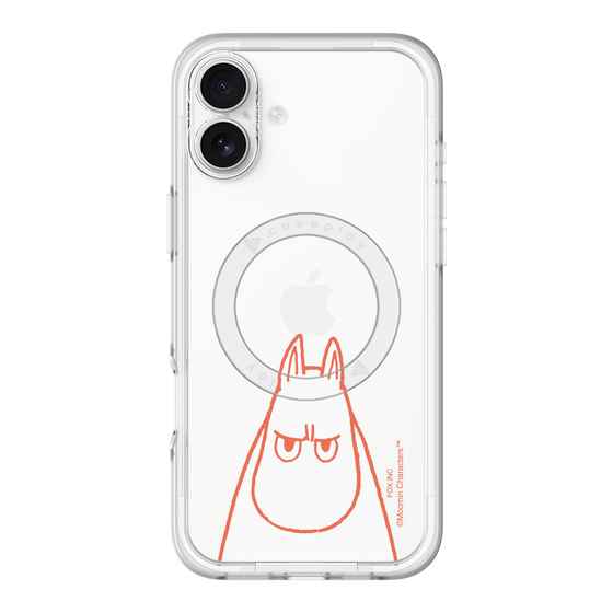 スリムプロテクションプレミアムケース with MagSafe［ MOOMIN - Angry face ］