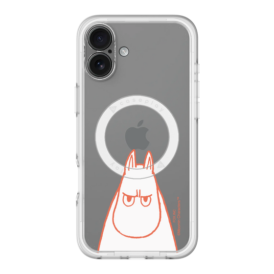 スリムプロテクションプレミアムケース with MagSafe［ MOOMIN - Angry face ］