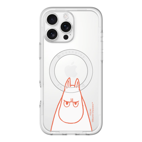 スリムプロテクションプレミアムケース with MagSafe［ MOOMIN - Angry face ］