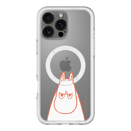 スリムプロテクションプレミアムケース with MagSafe［ MOOMIN - Angry face ］