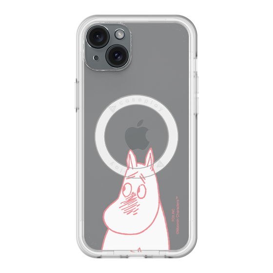 スリムプロテクションプレミアムケース with MagSafe［ MOOMIN - Blushing face ］