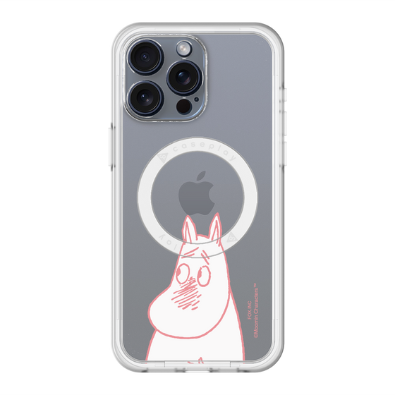 スリムプロテクションプレミアムケース with MagSafe［ MOOMIN - Blushing face ］