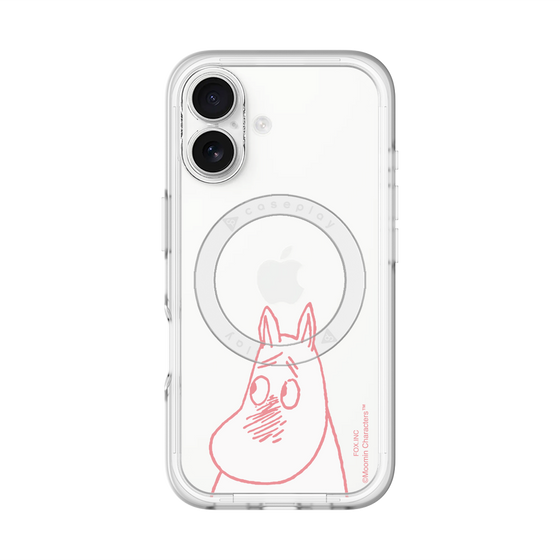 スリムプロテクションプレミアムケース with MagSafe［ MOOMIN - Blushing face ］
