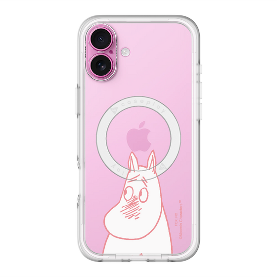 スリムプロテクションプレミアムケース with MagSafe［ MOOMIN - Blushing face ］
