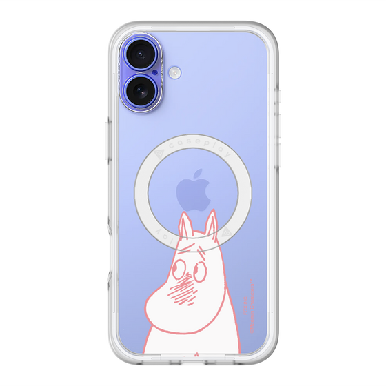 スリムプロテクションプレミアムケース with MagSafe［ MOOMIN - Blushing face ］
