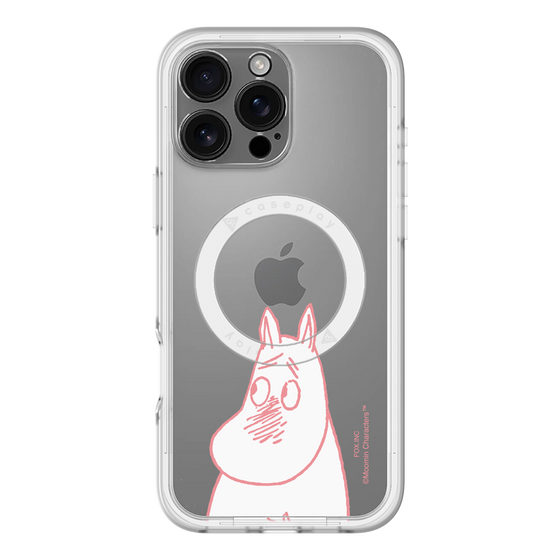スリムプロテクションプレミアムケース with MagSafe［ MOOMIN - Blushing face ］