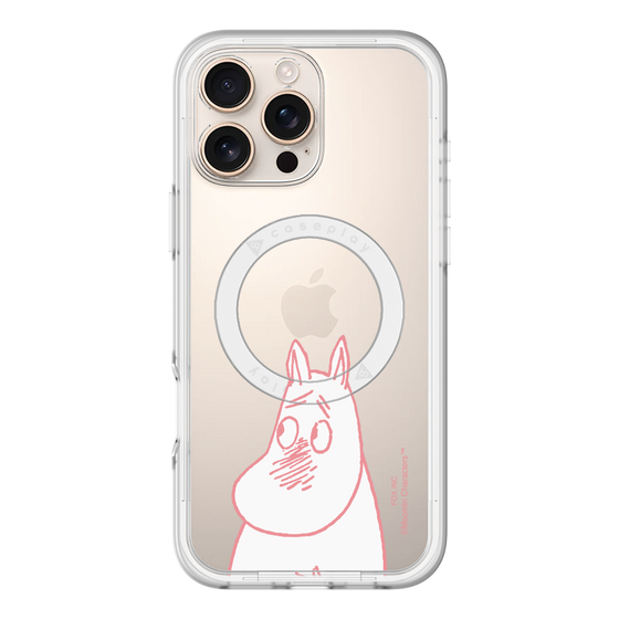 スリムプロテクションプレミアムケース with MagSafe［ MOOMIN - Blushing face ］