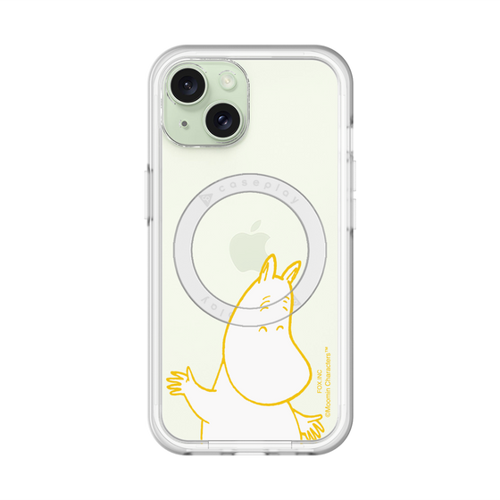 スリムプロテクションプレミアムケース with MagSafe［ MOOMIN - Happy face ］