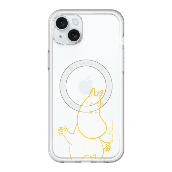 スリムプロテクションプレミアムケース with MagSafe［ MOOMIN - Happy face ］