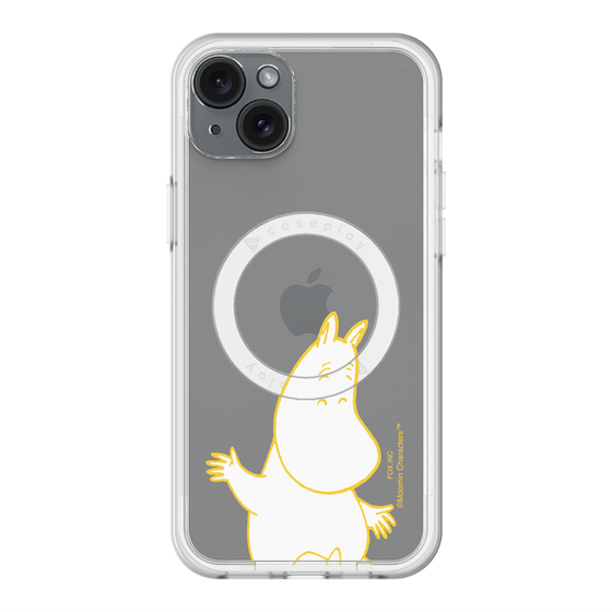 スリムプロテクションプレミアムケース with MagSafe［ MOOMIN - Happy face ］