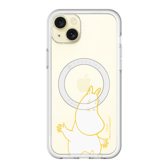 スリムプロテクションプレミアムケース with MagSafe［ MOOMIN - Happy face ］