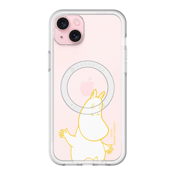 スリムプロテクションプレミアムケース with MagSafe［ MOOMIN - Happy face ］