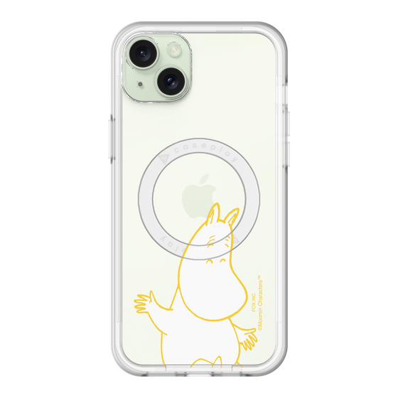スリムプロテクションプレミアムケース with MagSafe［ MOOMIN - Happy face ］