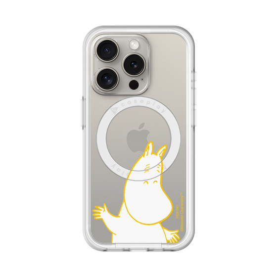 スリムプロテクションプレミアムケース with MagSafe［ MOOMIN - Happy face ］
