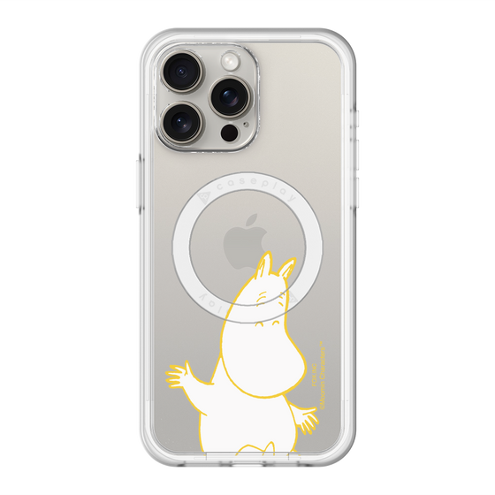 スリムプロテクションプレミアムケース with MagSafe［ MOOMIN - Happy face ］