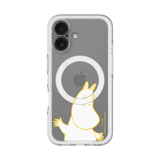 スリムプロテクションプレミアムケース with MagSafe［ MOOMIN - Happy face ］