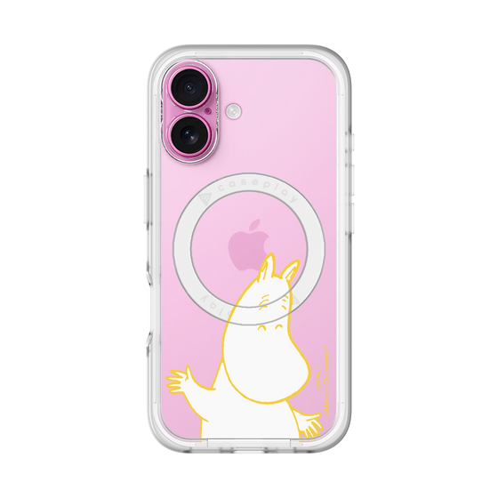 スリムプロテクションプレミアムケース with MagSafe［ MOOMIN - Happy face ］