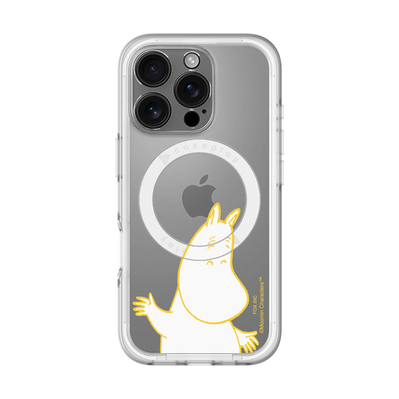 スリムプロテクションプレミアムケース with MagSafe［ MOOMIN - Happy face ］