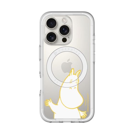 スリムプロテクションプレミアムケース with MagSafe［ MOOMIN - Happy face ］