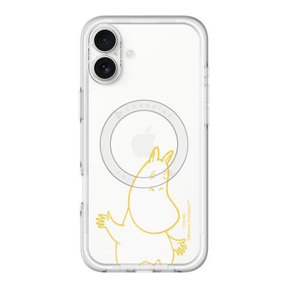 スリムプロテクションプレミアムケース with MagSafe［ MOOMIN - Happy face ］