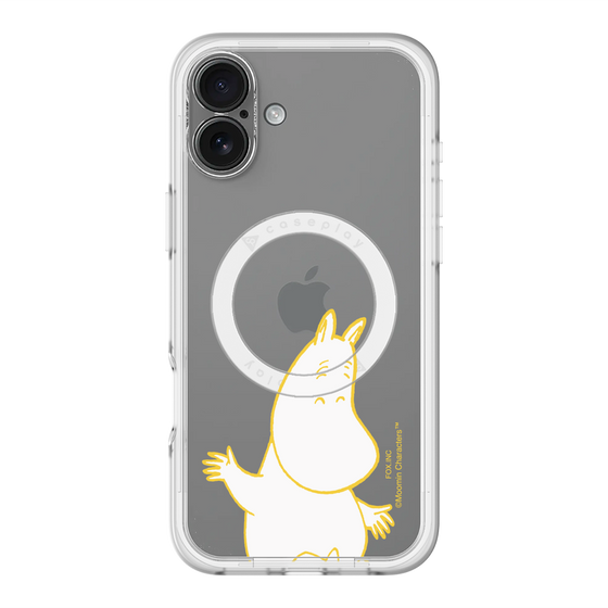 スリムプロテクションプレミアムケース with MagSafe［ MOOMIN - Happy face ］