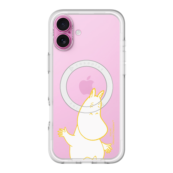 スリムプロテクションプレミアムケース with MagSafe［ MOOMIN - Happy face ］