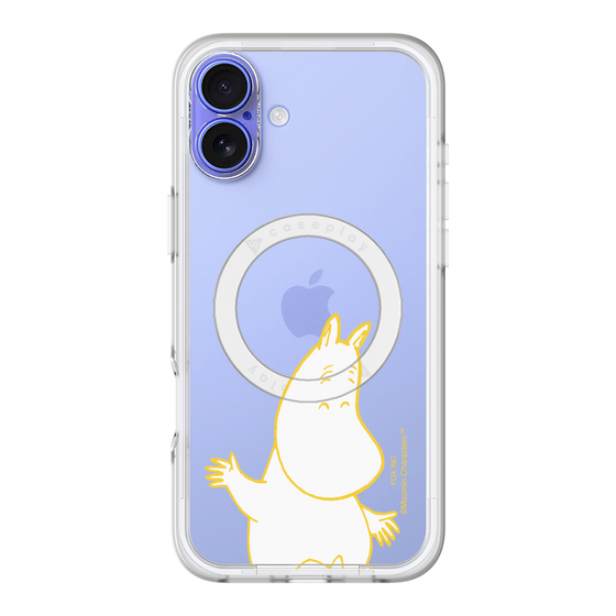 スリムプロテクションプレミアムケース with MagSafe［ MOOMIN - Happy face ］