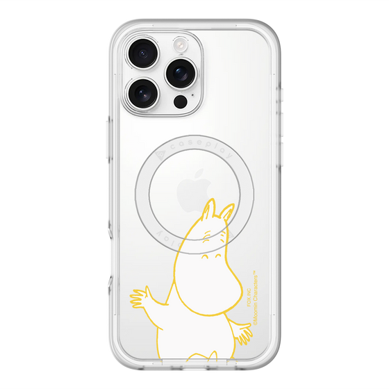 スリムプロテクションプレミアムケース with MagSafe［ MOOMIN - Happy face ］