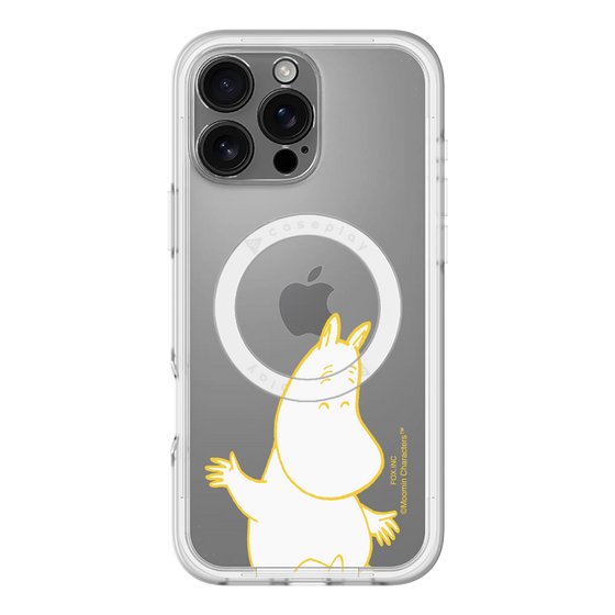 スリムプロテクションプレミアムケース with MagSafe［ MOOMIN - Happy face ］