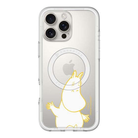 スリムプロテクションプレミアムケース with MagSafe［ MOOMIN - Happy face ］