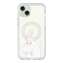 スリムプロテクションプレミアムケース with MagSafe［ MOOMIN - Fearful face ］