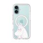 スリムプロテクションプレミアムケース with MagSafe［ MOOMIN - Fearful face ］