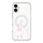 スリムプロテクションプレミアムケース with MagSafe［ MOOMIN - Fearful face ］