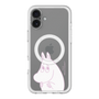 スリムプロテクションプレミアムケース with MagSafe［ MOOMIN - Fearful face ］