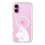 スリムプロテクションプレミアムケース with MagSafe［ MOOMIN - Fearful face ］