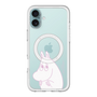 スリムプロテクションプレミアムケース with MagSafe［ MOOMIN - Fearful face ］