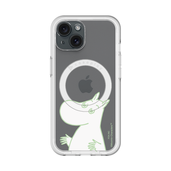 スリムプロテクションプレミアムケース with MagSafe［ MOOMIN - Sparkling face ］