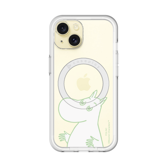 スリムプロテクションプレミアムケース with MagSafe［ MOOMIN - Sparkling face ］