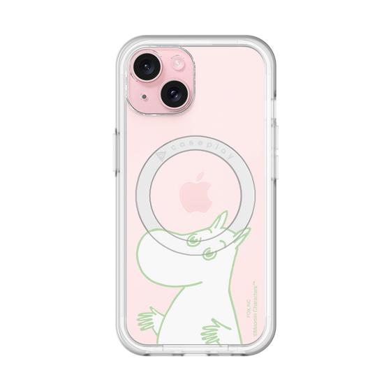 スリムプロテクションプレミアムケース with MagSafe［ MOOMIN - Sparkling face ］