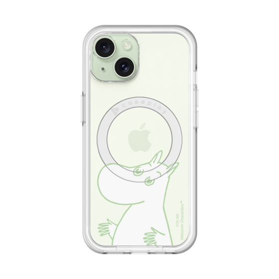 スリムプロテクションプレミアムケース with MagSafe［ MOOMIN - Sparkling face ］