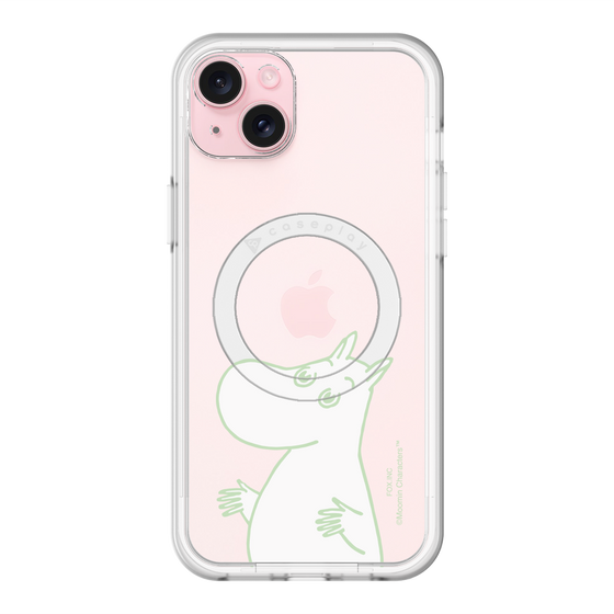 スリムプロテクションプレミアムケース with MagSafe［ MOOMIN - Sparkling face ］