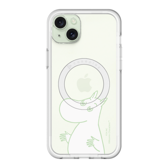 スリムプロテクションプレミアムケース with MagSafe［ MOOMIN - Sparkling face ］