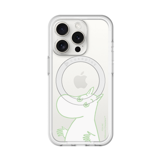スリムプロテクションプレミアムケース with MagSafe［ MOOMIN - Sparkling face ］