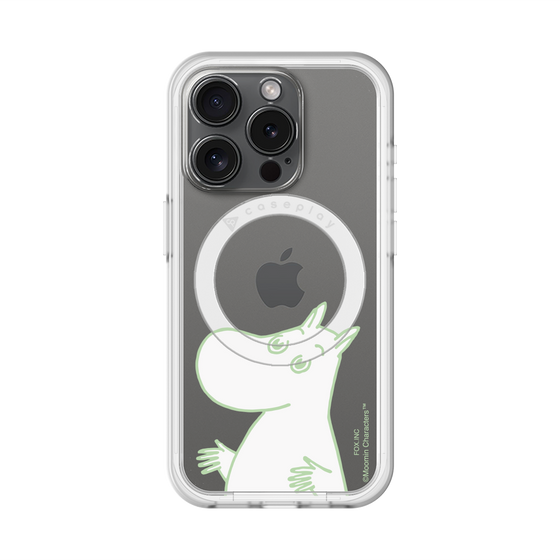スリムプロテクションプレミアムケース with MagSafe［ MOOMIN - Sparkling face ］