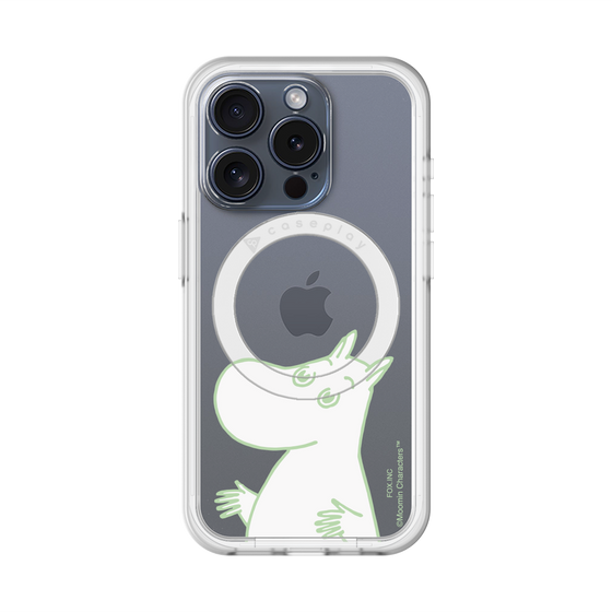 スリムプロテクションプレミアムケース with MagSafe［ MOOMIN - Sparkling face ］